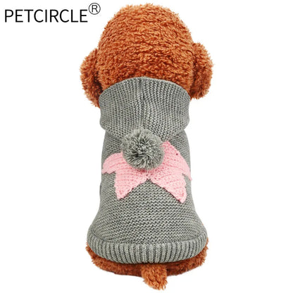 PETCIRCLE Vêtements pour chien Teddy Chiot Bulldog Français Chihuahau Vêtements pour chien Automne Hiver Vêtements pour chat Pull Étoile de mer nordique