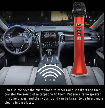 XIAOKOA L-698 15W Sans Fil Karaoké Microphone Bluetooth Haut-Parleur 4000mah 2 en 1 Déterminer Chanter et Statique KTV Lecteur pour iOS/Android