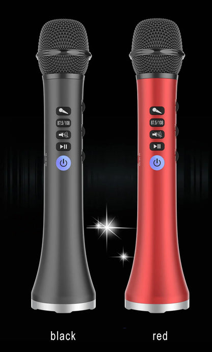 XIAOKOA L-698 15W Sans Fil Karaoké Microphone Bluetooth Haut-Parleur 4000mah 2 en 1 Déterminer Chanter et Statique KTV Lecteur pour iOS/Android