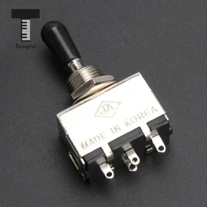 Tooycomparator-Remplacement d'interrupteur interdit à 3 voies, sélecteur 514 up avec bouton noir pour pièces électriques LP