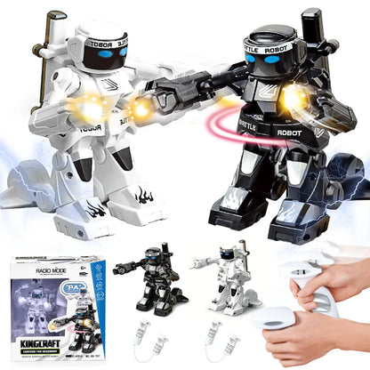 Robot de boxe télécommandé pour enfants, jouet de combat RC, jeux pour deux joueurs, gastronomie 2.4G, jouets de contrôle pour enfants, jeu no ly