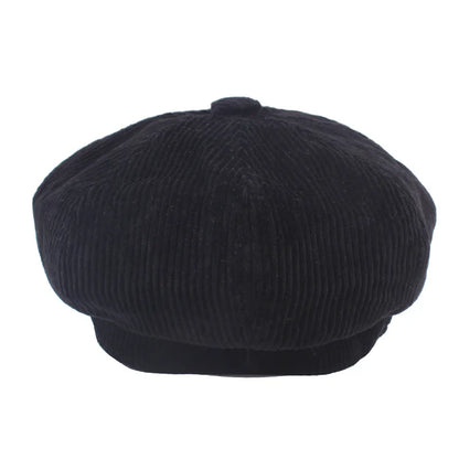COKK-Casquette de Gavroche pour Femmes, Béret d'Automne Hiver, Chapeau Octogonal de Peintre, Chapeau Vintage Anglais, Gorras Boina Feminina
