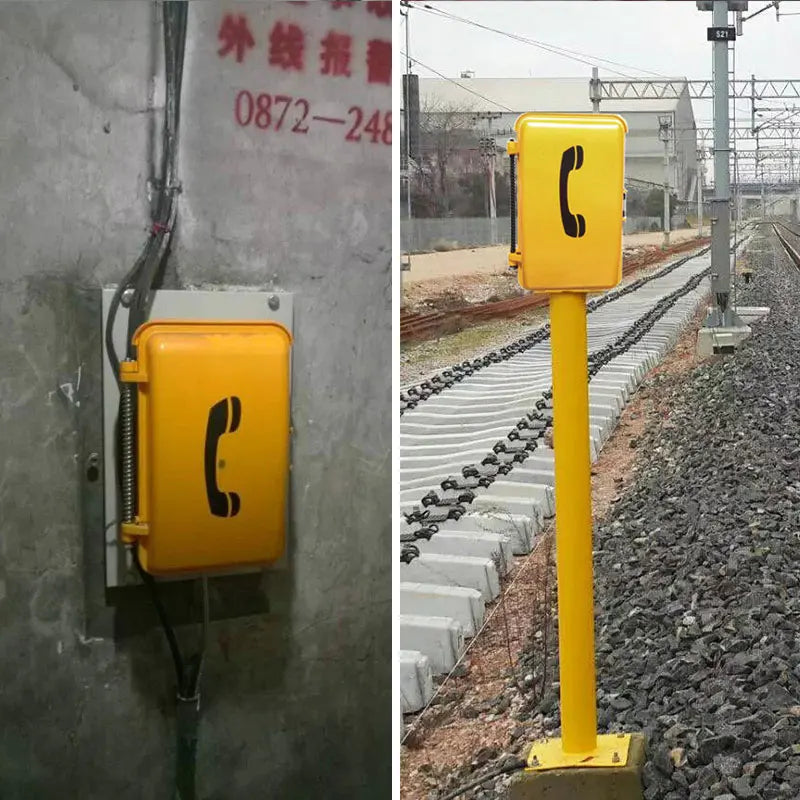 VoIP Weather Resistant Telephone Water Proof Telephones with IP66 Protection Door Cover KNSP-01T3J