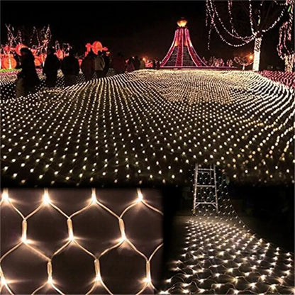 LED Net Christmas lights 3M x 2M 204LEDS AC110V/220V Led mesh LED Net lights string lights waterproof for Christmas New Year holidays