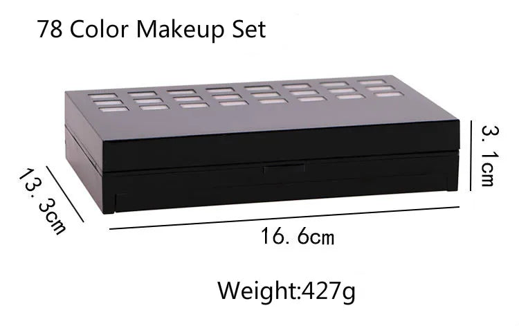 Boîte de maquillage pour femmes, combinaison de fard à paupières mat, rouge à lèvres, Eyeliner, correcteur, poudre, Maquiagem avec boîte en aluminium