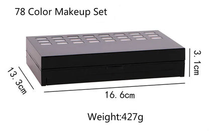 Boîte de maquillage pour femmes, combinaison de fard à paupières mat, rouge à lèvres, Eyeliner, correcteur, poudre, Maquiagem avec boîte en aluminium