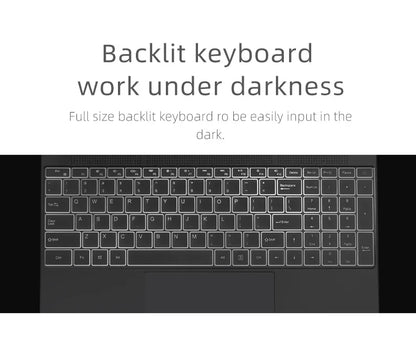 AKPAD Intel Celeron 11TH N5095 15.6inch Laptop 16GB RAM 1TB SSD Dual Band WiFi Business Office Online Class Notebook Window10/11