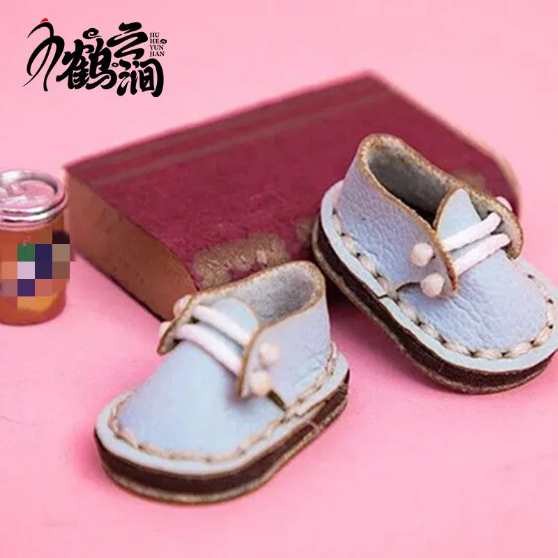 Chaussures décontractées en cuir de vachette faites à la main, chaussures en cuir simples, jolies chaussures BJD Butter, Obitsu11, GSC, 1/12, nouveau