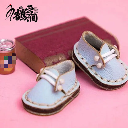 Chaussures décontractées en cuir de vachette faites à la main, chaussures en cuir simples, jolies chaussures BJD Butter, Obitsu11, GSC, 1/12, nouveau