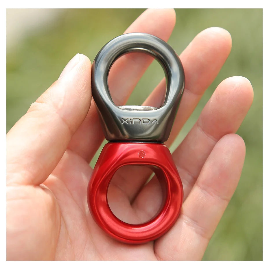XINDA-Poulie d'escalade en aluminium 30kN, joint universel pour l'extérieur, haute qualité, mouvement de balançoire, adapté pour l'ancrage, le yoga, l'anneau universel