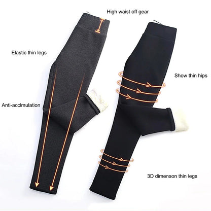 3XL chaud hiver épais Leggings femmes laine polaire femmes vêtements agneau cachemire velours pantalon élasticité S-3XL