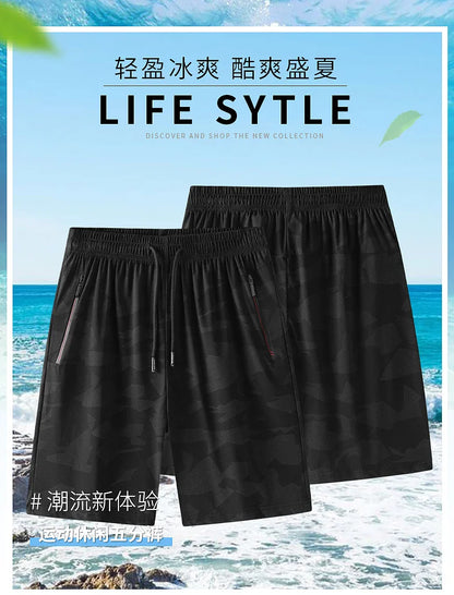 Men's Shorts For Men Summer Oversized Sports Casual Short Pant Britches Trousers Boardshorts Beachwear Breathable Elastic Waist