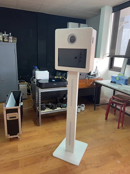 Camera White matrix Metal Digital Lcd Glam Bot Dlsr Led Open air Photobooth Dslr Photo Booth Shell With Camera Glam Filter