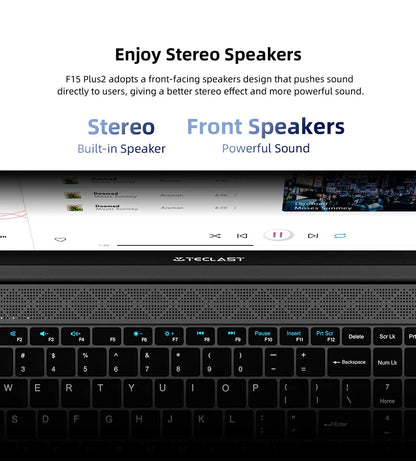 Teclast F15 Plus 2 Laptop 15.6 Inch Windows 11 Laptop 8Gb Ram 256Gb Ssd Gemini Lake N4120 Usb3.0 Mini-Hdmi Full Size Keyboard