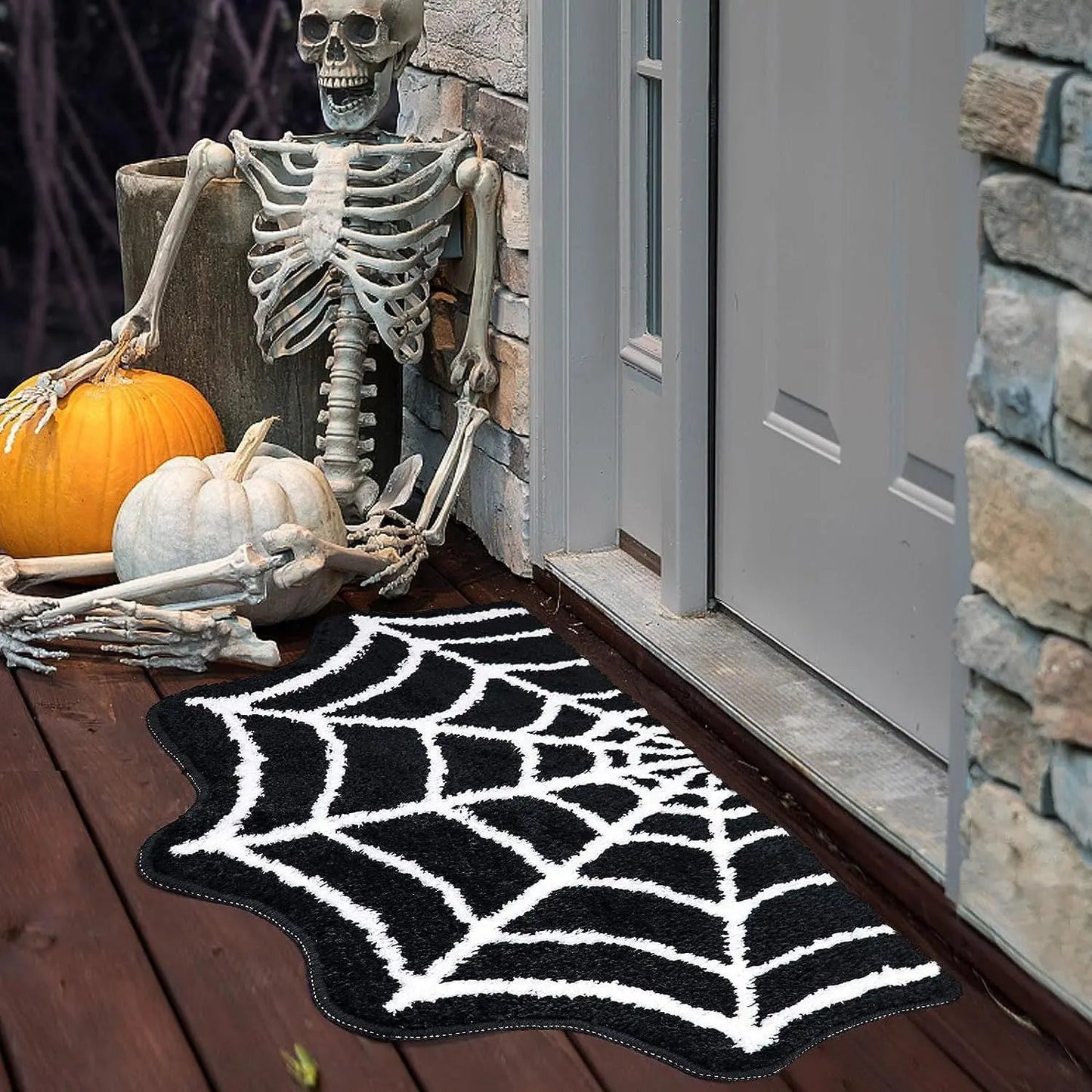 Paillasson d'entrée d'horreur en cachemire d'Halloween
