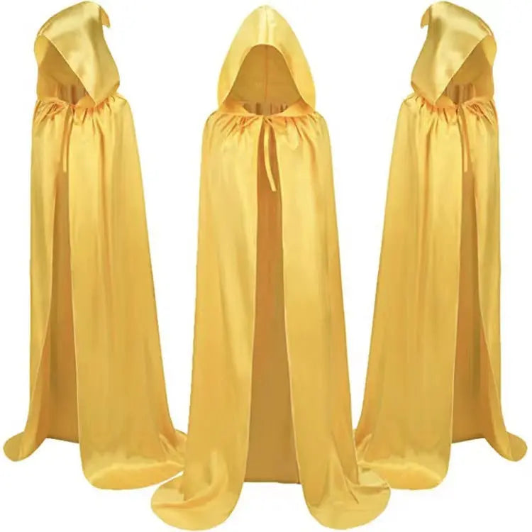 Halloween Cloak Costumes Wizard Cloak For Children Hooded Capes Mantle Black Party Decoration