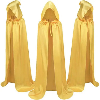 Halloween Cloak Costumes Wizard Cloak For Children Hooded Capes Mantle Black Party Decoration