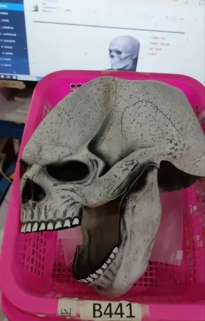 Masque Crâne Halloween à Mâchoire Mobile Casque Crâne à Mâchoire Mobile Masque Crâne Intégral