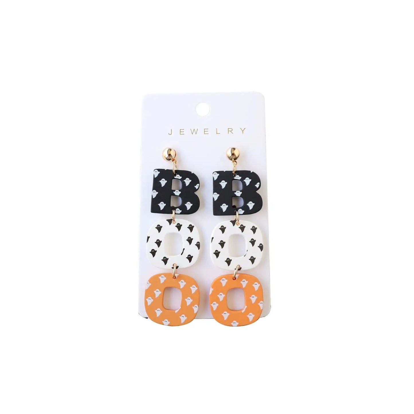 Halloween Polymer Clay Acrylic Paint Earrings