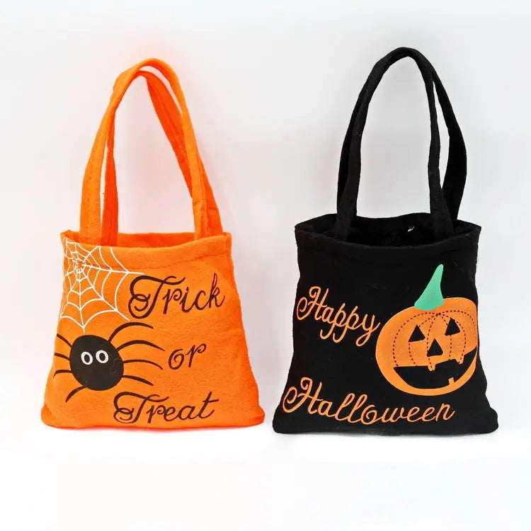 Sac à bandoulière citrouille araignée d'Halloween Sacs cadeaux bonbons pour enfants Petits sacs à main pour femmes