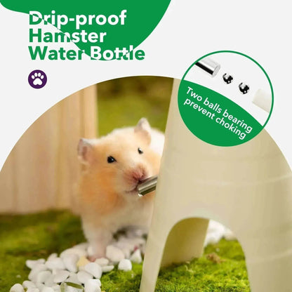 Hamster Water Bottle + Stand & Hideout: 150ml