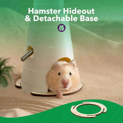 Hamster Water Bottle + Stand & Hideout: 150ml