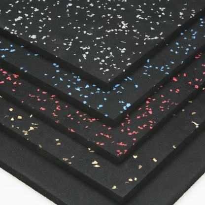 HAJEX Hard Floor Mats for Gym - Pack of 6