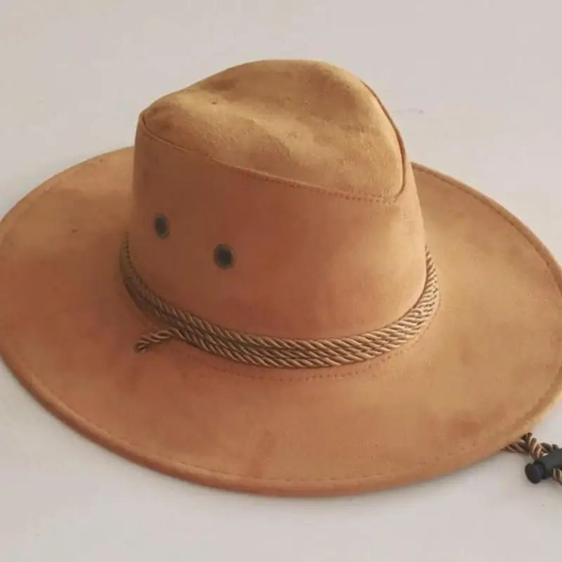 Chapeau de cowboy occidental pour hommes, casquette mongole, grand bord, gentleman, cadeaux de jazz, document