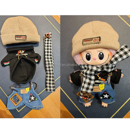Labubu Designer Clothes Accessories For Sitting And Standing Plush Dolls Universal Blind Box Clothing