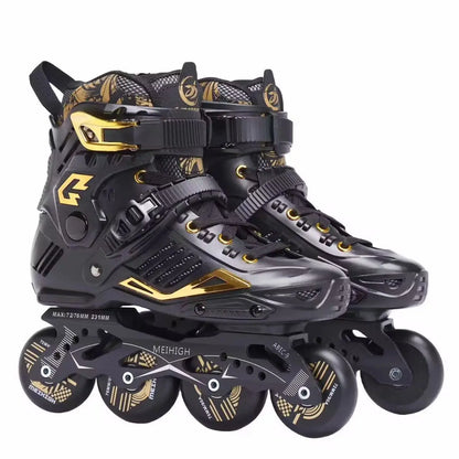 Competitive Adult Roller Skates College-In-Line Fancy Roller Skates Mesh Inner Single-Row Competitive Wheel