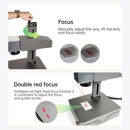 Portable Mini 20w Metal Knife Golden Print Barcode Jpt Fiber Laser Printing and Engraving Marking Machine Auto Focus