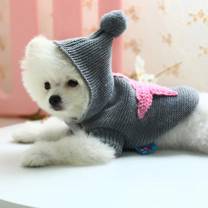 PETCIRCLE Vêtements pour chien Teddy Chiot Bulldog Français Chihuahau Vêtements pour chien Automne Hiver Vêtements pour chat Pull Étoile de mer nordique