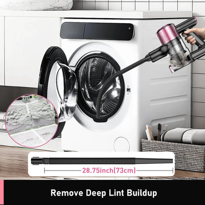 New Cordless Deep Cleaning Vacuum Cleaner Wireless Stick Vacuum for Dryer Vent for Home Hotels Cars Garage Application Battery
