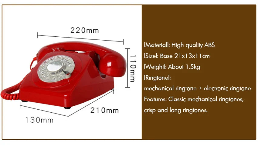 European and American style Rotate the number HA1950 antique vintage the rhenish elderly dream home telephone