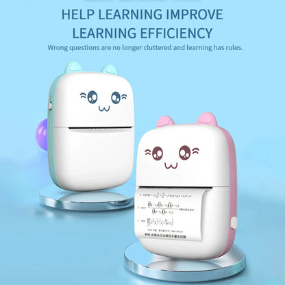 Portable Mini Thermal Printer Photo Printer Business/Home No Ink Required To Print Small Ticket/Labels/Picture Imprimante 203PDI