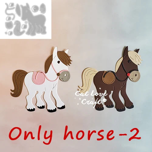 Equestrian Horseback riding Metal Cutting Dies Scrapbooking Stencil Die Cuts Card Making DIY Craft Embossing New Dies For 2021