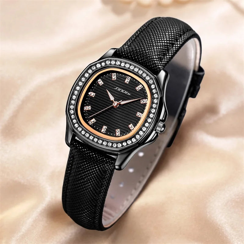 Quartz Watches for Women Wholesale Waterproof Watch Collection for Modern Gentlewoman Leather Watch Strap Relojes Hombre