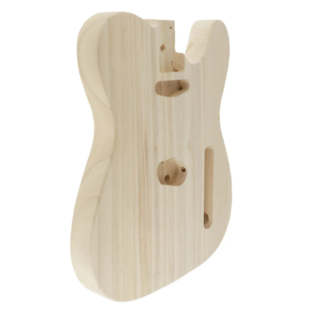Baril de corps en bois de guitare basse électrique artisanale inachevée pour accessoire de pièces de corps de guitare électrique de bricolage de Style Telecaster