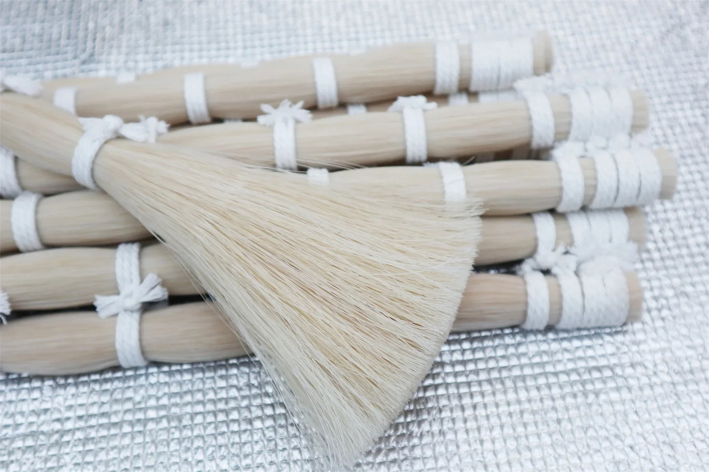250g Crins de cheval noirs et blancs naturels pour violoncelle, contrebasse, violon, archet, 80-94 cm