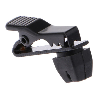 Clips de col de micro Lavalier en métal, 5mm, noir, pièces de rechange pour micro cravate