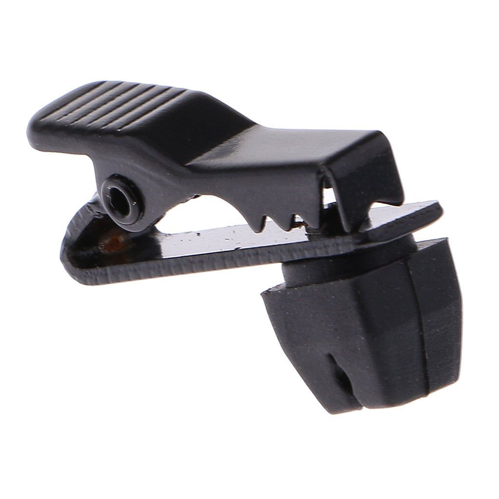Clips de col de micro Lavalier en métal, 5mm, noir, pièces de rechange pour micro cravate