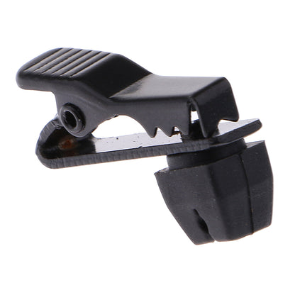 Clips de col de micro Lavalier en métal, 5mm, noir, pièces de rechange pour micro cravate