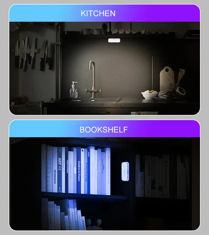 LED tactile lumière Mini sans fil voiture éclairage intérieur Auto toit plafond lampe de lecture pour porte pied coffre boîte de rangement USB charge