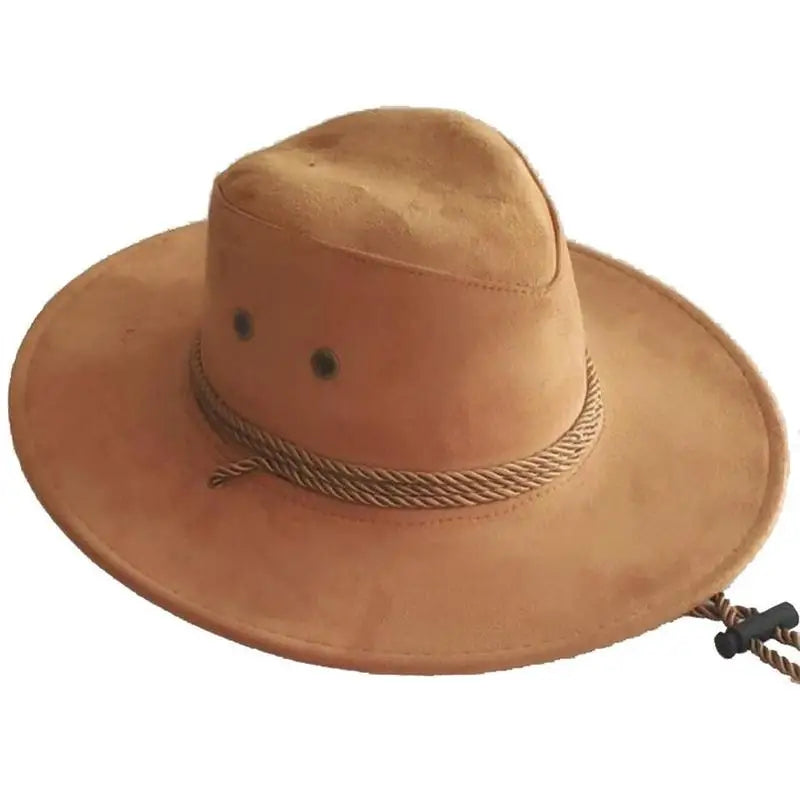 Chapeau de cowboy occidental pour hommes, casquette mongole, grand bord, gentleman, cadeaux de jazz, document