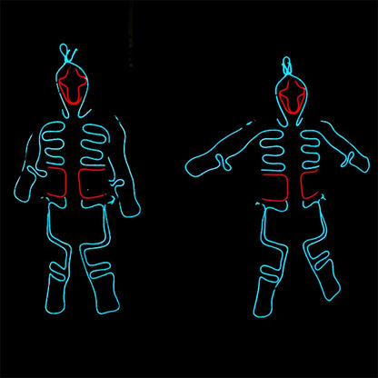 EL Suits Nouveauté Mode Vêtements LED/EL Costumes Lumineux Accessoires de Danse Lumineux Vêtements Hommes pour Décoration DIY de Vacances Vente Chaude