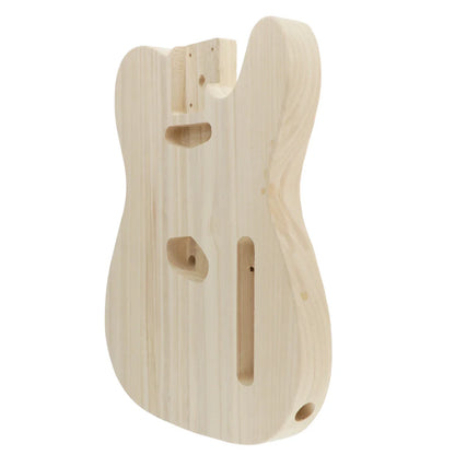Baril de corps en bois de guitare basse électrique artisanale inachevée pour accessoire de pièces de corps de guitare électrique de bricolage de Style Telecaster