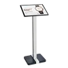 Présentoir vertical au sol pour signalétique de vitrine, panneau promotionnel pour centre commercial