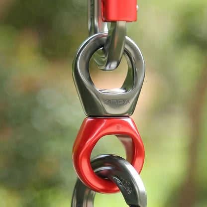 XINDA-Poulie d'escalade en aluminium 30kN, joint universel pour l'extérieur, haute qualité, mouvement de balançoire, adapté pour l'ancrage, le yoga, l'anneau universel