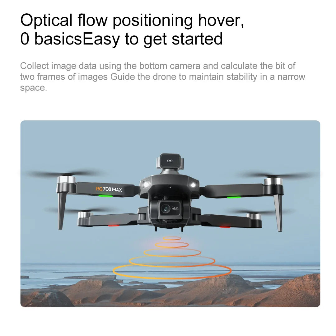 RG708MAX Drone Brushless Quadcopter GPS Positioning Screen Control Aerial Photography Obstacle Avoidance Drone