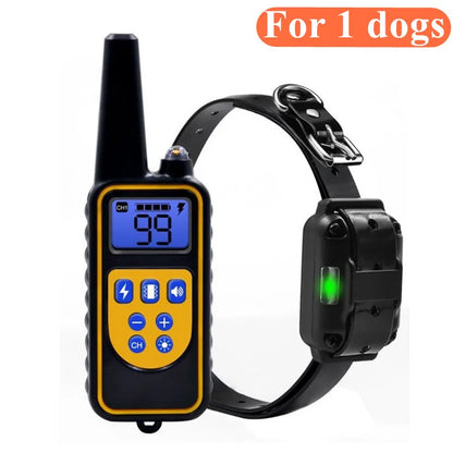 Collier Électrique Anti-Aboiement pour Chien, Étanche, avec Télécommande, Rechargeable, Dispositif de Toutes Tailles